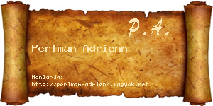 Perlman Adrienn névjegykártya